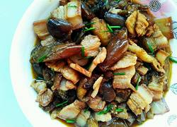 红烧肉焖茄子