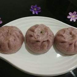 紫薯香菇青菜包的做法[图]
