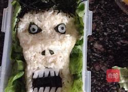 ＃万圣节＃鬼脸便当的做法图解4