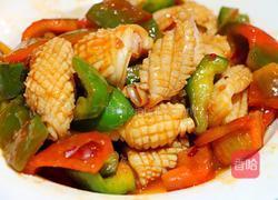 香辣鱿鱼花的做法图解11