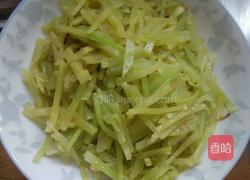 醋溜莴笋丝的做法图解7