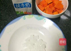 冰糖木瓜牛奶的做法图解1