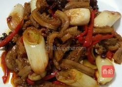 葱爆牛肚的做法图解5