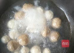 青菜肉丸汤的做法图解3