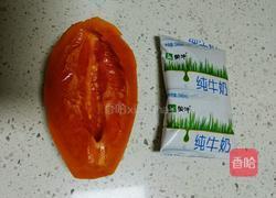 木瓜奶昔的做法图解1