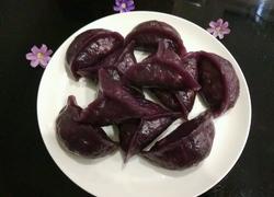 紫薯粉腊肉饺