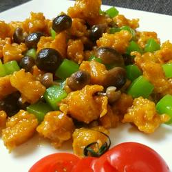蟹味菇青笋鸡丁（私房菜）的做法[图]