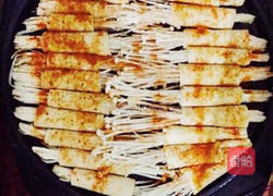 烧烤金针菇豆皮的做法图解5