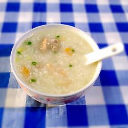 鱿鱼虾干排骨粥的做法[图]