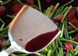 腊肠炒蒜苗的做法图解6