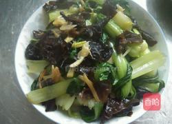 木耳炒青菜的做法图解8