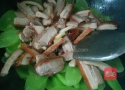 烧肉炒莴笋的做法图解7