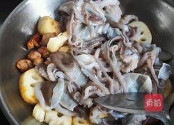 红烧肉八爪鱼炖莲藕的做法图解6