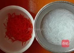 蒜末胡萝卜拌粉丝的做法图解3