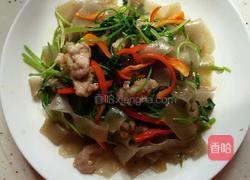 香菜粉皮炒肉丝的做法图解6