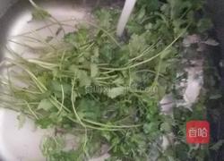 香菜粉皮炒肉丝的做法图解1