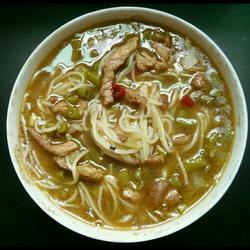 酸豆角肉丝面的做法[图]