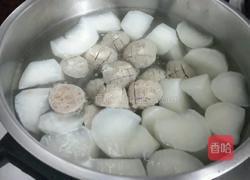 牛筋丸萝卜汤的做法图解3