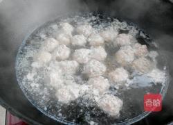 小白菜汆丸子汤的做法图解8