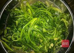 炒油麦菜的做法图解5