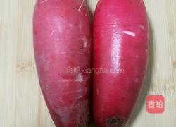 菊花萝卜的做法图解1