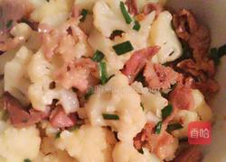 猪肉炒花菜的做法图解5