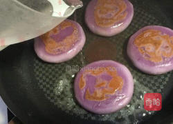 紫薯糯米椰丝饼的做法图解12