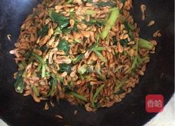 雪里蕻炒鲜河虾的做法图解7