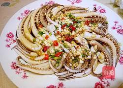 油冲菊花鱿鱼的做法图解11