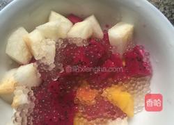 杂果西米露的做法图解3