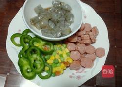 虾仁火腿披萨的做法图解4