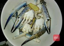 花蟹炒年糕的做法图解3