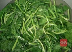 清炒菠菜的做法图解2
