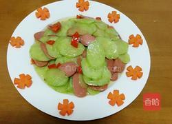 黄瓜炒火腿肠的做法图解8
