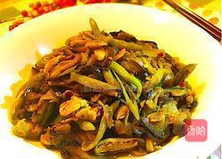 青椒肉片煎茄子的做法图解10