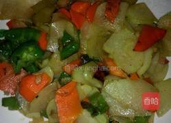 佛手瓜炒青椒的做法图解5