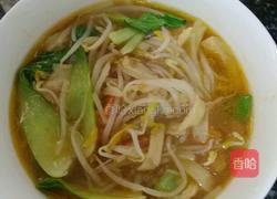 西红柿豆芽烩饼的做法图解10