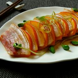 金瓜蒸咸肉的做法[图]