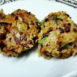 香煎米饭菜饼的做法[图]