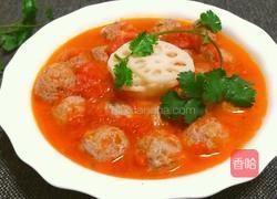 莲藕蕃茄牛肉丸(私房菜)的做法图解15