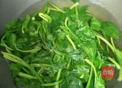 菠菜炒鸡蛋的做法图解2