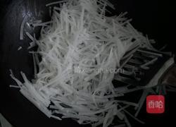 萝卜丝炒肉的做法图解3