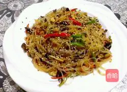 Illustration of how to make cold vermicelli 5