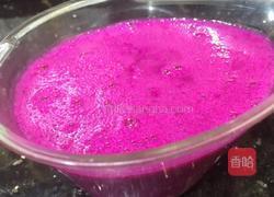 火龙果汁玫瑰花馒头的做法图解1