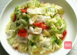 清炒圆白菜的做法图解5