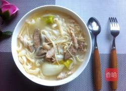 猪肝肉丝面的做法图解17