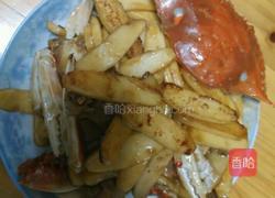 梭子蟹炒年糕的做法图解6