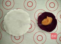 焦糖奶油酱夹心紫薯山药糕的做法图解2