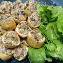 肉酿油豆腐，生菜的做法[图]