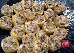 肉酿油豆腐,生菜的做法图解5